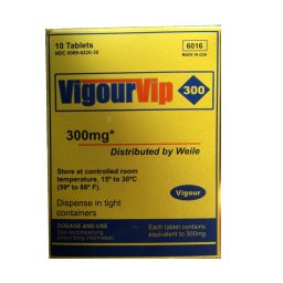 Potenciador Vigour Vip 300 mg (10 Un)