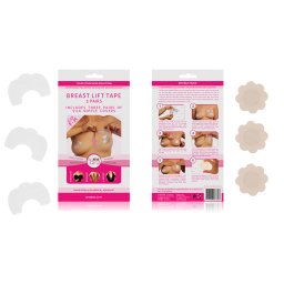 Bye Bra Realçador de Seios + Tapa Mamilos de Seda Copa F-H (4 Pares)