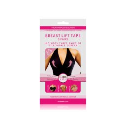 Bye Bra Realçador de Seios + Tapa Mamilos de Seda Copa D-F (4 Pares)