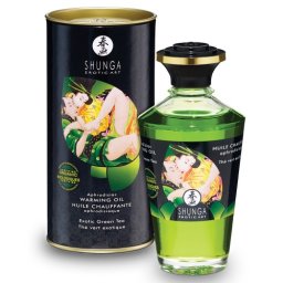 Óleo de Massagem Beijável Shunga Chá Verde (100 ml)