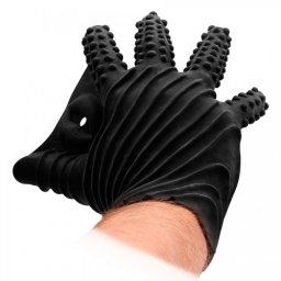 Luva Estimulante de Silicone Fist It Preta