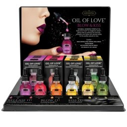 Display de Óleos de Massagem Beijáveis Kamasutra Oil of Love (100 ml x 6)