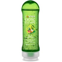 Gel de Massagem Estimulante Control 2 em 1 Massage & Pleasure Exotic Escape (200 ml)