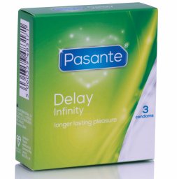 Preservativos Retardantes Pasante Delay Infinity (3 Un)