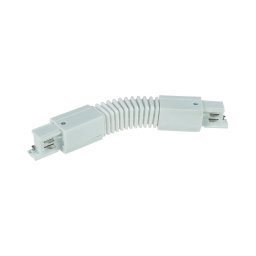 Tampa de proteção para sistema de carris trifásico TRACER flexível branco