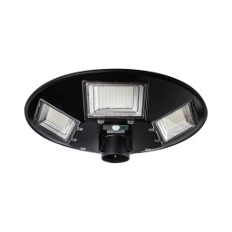 Lâmpada de rua solar LED com sensor LED/22W/6V 6500K IP65 preta + controlo remoto