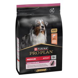 3kg salmão Medium Adult Sensitive Skin Purina PRO PLAN ração cão