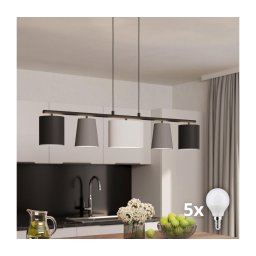 Eglo 98588 - Lustre LED suspenso por cabo ALMEIDA 5xE14/25W/230V