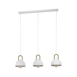 Eglo 99696 - Candelabro suspenso CALMANERA 3xE27/40W/230V branco