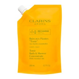 Clarins Linhas de Banho Feminino Bain Aux Plantes Tonic Óleos Essenciais de Gel de Banho