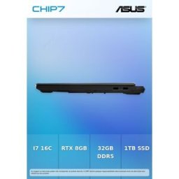 Portátil ASUS - Intel I7 14650HX / RTX 5060 8GB / 32GB DDR5 / 1TB / 16" IPS / 165Hz / S/ SO / Cinza - TUF Gaming F16 FX608JMR-74B56CS1