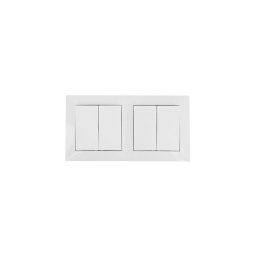 Aigostar - CONJUNTO 2x Interruptor da casa com uma moldura