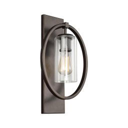 Feiss - Iluminação de parede MARLENA 1xE27/60W/230V antracite