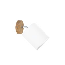 Spot-Light 56744174 - Aplique de parede com foco APRILLIA 1xE27/25W/230V carvalho/branco