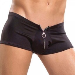 Boxer C/ Fecho Male Power Zipper Short Preto