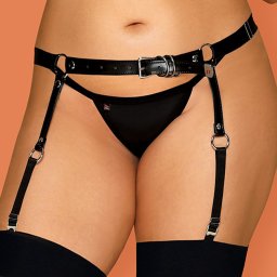 Cinto de Ligas A756 Tamanho Queen Obsessive Preto
