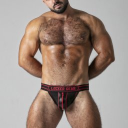 JockStrap Massive Rude Locker Gear Vermelho