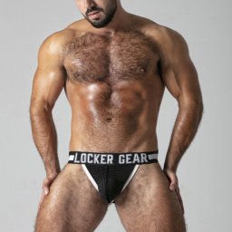 JockStrap Push It Locker Gear Branco