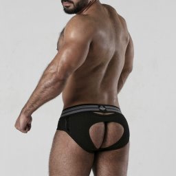 Cueca Backroom Bottomless Locker Gear Preta