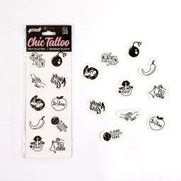 Conjunto de 10 Tuatuagens Temporárias - Spicy Collection Chic Tatton Secret Play