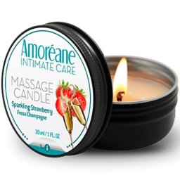 Vela de Massagem Amoréane Morango Champanhe (30 g)
