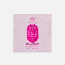 Bálsamo Estimulante Clitoris Clit Pwr Morango Secret Play (2 ml)