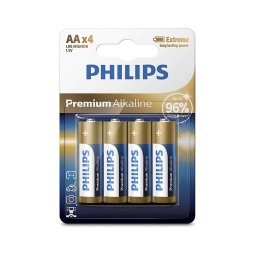 Philips LR6M4B/10 - 4x Pilhas alcalinas AA PREMIUM 1,5V 3200mAh