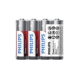 Philips LR6P4F/10 - 4 pçs Pilha alcalina AA POWER ALKALINE 1,5V 2600mAh