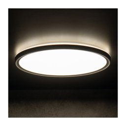 Kanlux 31505 - Iluminação de teto para casa de banho LED AZPO LED/22W/230V diâmetro 42 cm IP54 preto
