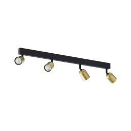 Foco TOP 4xGU10/10W/230V dourado/preto