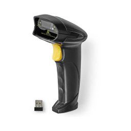Nedis BSCNW1D100BK - Leitor de código de barras laser sem fios 5V