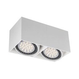 Zuma Line ACGU10-116-N - Foco BOX 2 2xGU10-ES111/15W/230V branco