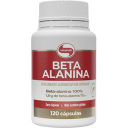 Vitafor Beta Alanina Suplemento Alimentar em Cápsulas 120 caps. Expiration Date: 2026-03-29