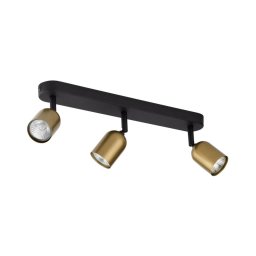 Foco TOP 3xGU10/10W/230V dourado/preto