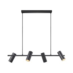 Nordlux - Candeeiro suspenso ALANIS 4xGU10/15W/230V preto