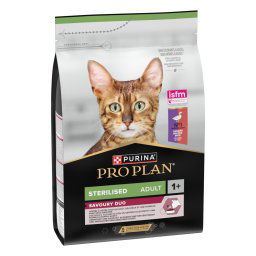 3kg Sterilised Savoury Duo pato fígado PURINA PRO PLAN ração para gato