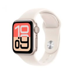 Apple Watch SE 3 GPS 40mm Alumínio Luz das Estrelas com Bracelete Desportiva Luz das Estrelas - S/M