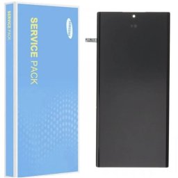 Display LCD e Touch service pack para Samsung S22 Ultra preto sem frame
