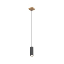 Globo 57911HG - Candelabro suspenso ROBBY 1xGU10/35W/230V cinzento/castanho