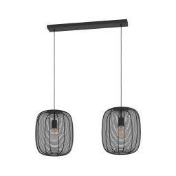 Eglo 43966 - Candeeiro suspenso RINROE 2xE27/40W/230V