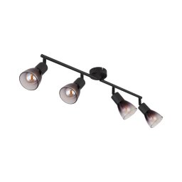 Globo 54312-4 - Foco SATELLA 4xE14/25W/230V preto