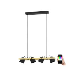 Eglo 900883 - Candeeiro suspenso LED RGBW com regulação HORNWOOD-Z 4xLED/3,7W/230V