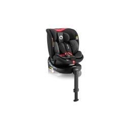 Lionelo - Cadeira auto giratória com base NAVY i-Size 40-150 cm preta/vermelha