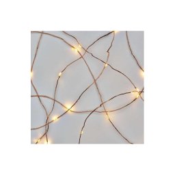 Guirlanda LED 20xLED/2,4m branco quente