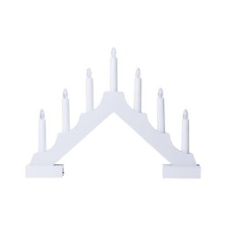 Castiçal de Natal LED 7xLED/2xAA branco
