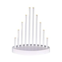Castiçal de Natal LED 10xLED/3xAA branco