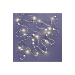 Guirlanda LED 20xLED/2xAA 2,2 m branco quente
