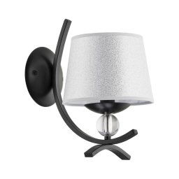 Iluminação de parede SMITH 1xE14/10W/230V preto/prateado
