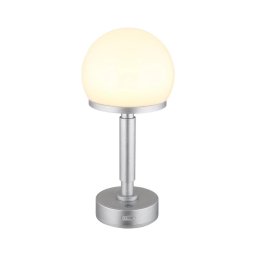 Globo 21034SI - Candeeiro de mesa LED tátil HAKU LED/2,5W/5V 2800K prateado
