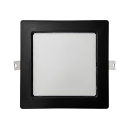 Foco de encastrar LED SQUARE LED/12W/230V 4000K 17x17 cm preto
